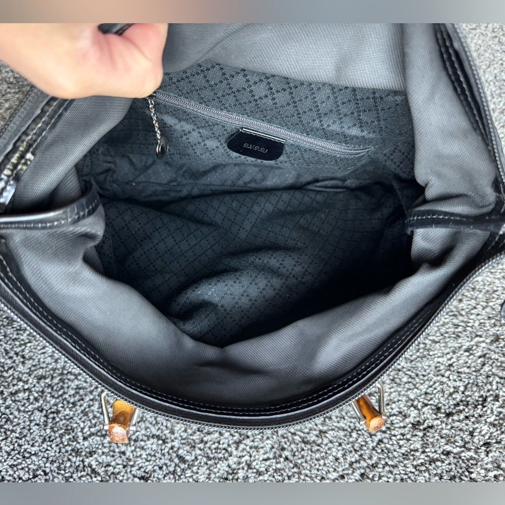 Gucci vintage nylon bamboo tote - Picture 5 of 15